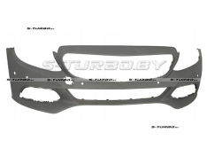 Бампер передний (грунтованный) с отв. под парктроники и камеры парковки