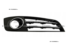 Решетка в бампер (правая) с отв. под противотуманку, с хромом, 2010-2013