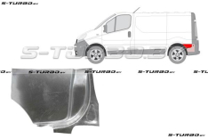 Крыло заднее (левое) задняя часть (за колесом) заводской штамп