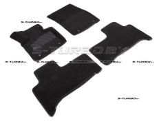 Коврики 3D модельные ворсовые в салон, черные