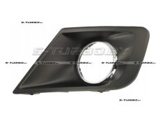 Решетка в бампер (левая) с отв. под противотуманку, с хром. рамкой