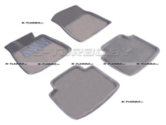 Коврики 3D модельные ворсовые в салон, серые