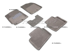 Коврики 3D модельные ворсовые в салон, серые