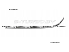 Молдинг заднего бампера (левый) верхняя часть, хром