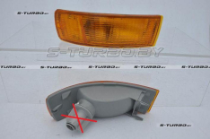 Указатель поворота в бампер (правый) желтый