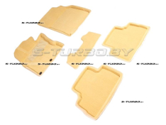 Коврики 3D модельные ворсовые в салон, бежевые (Японская сборка)