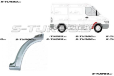 Арка передняя, задняя часть, под дверь (правая) заводской штамп