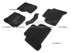 Коврики 3D модельные ворсовые в салон, черные