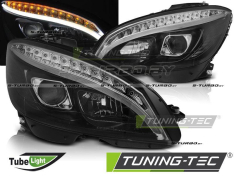 Передние фары BLACK TUBE LIGHT H7