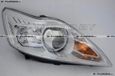 Передняя фара (правая) линзовая, хром