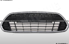 Решетка в бампер (центральная) с хромом