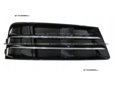 Решетка в бампер (правая) с хромом