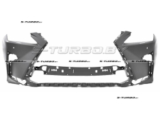 Бампер передний (грунтованный) с отв. под омыватели, с отв. под парктроники