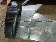 Крыло переднее (правое) нижняя часть, оцинкованная сталь, ремкомплект