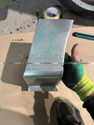 Крыло переднее (правое) нижняя часть, оцинкованная сталь, ремкомплект