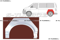 Арка задняя (левая) короткая / длинная база, заводской штамп
