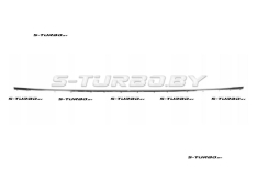 Молдинг заднего бампера (центральный) хром, верхняя часть