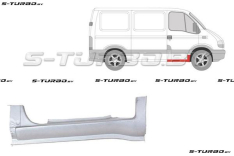 Порог (правый) под переднюю дверь, заводской штамп