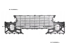 Решетка в бампер, с хром. накладками