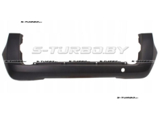 Бампер задний (черный) без отв. под парктроники, для версии с распашной дверью