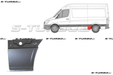 Крыло заднее (левое) передняя часть (до колеса) средняя база, заводской штамп