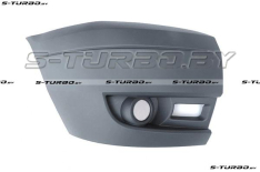 Бампер передний (серый), правая часть, с отв. под противотуманку