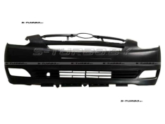 Бампер передний (черный) комплектный, с отв. под противотуманки