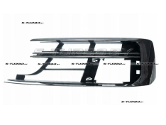 Решетка в бампер (левая) с хромом, для версии с active cruise control (acc)