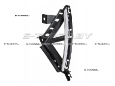 Решетка в бампер (левая) с отв. под противотуманку, с хромом