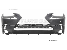 Бампер передний (грунтованный) без отв. под омыватели, с отв. под парктроники, 2018-2021