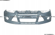Бампер передний (грунтованный) с отв. под противотуманки, без отв. под омыватели