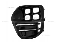 Решетка в бампер (левая) с хромом, для версии gt