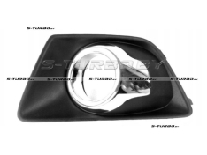 Решетка в бампер (левая) с отв. под противотуманку, с хромом