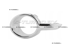 Решетка в бампер (левая) c отв. под противотуманку, хром