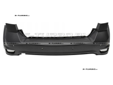 Бампер задний (черный) с отв. под парктроники, верхняя часть