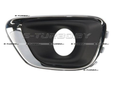 Решетка в бампер (левая) с отв. под противотуманку, с хромом