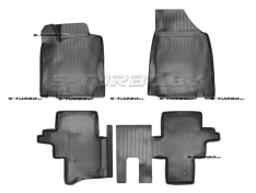 Коврики модельные полиуретановые в салон (высокий борт), 5 мест