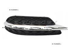 Решетка в бампер (правая) с отв. под фару дневного света, с хром. накладкой