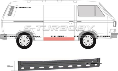 Дверь боковая сдвижная (правая) внутренняя часть, заводской штамп