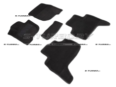 Коврики 3D модельные ворсовые в салон, черные (кроме арабской сборки)