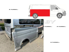 Панель боковая (правая) на всю длину кузова, до стекла (версия без сдвижной двери) длинная база, заводской штамп