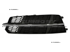 Решетка в бампер (левая) без отв. под противотуманку, с хромом, для версии s-line