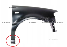Крыло переднее (правое) с выходом на порог, с отв. под повторитель, сталь