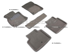 Коврики 3D модельные ворсовые в салон, серые