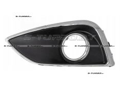 Решетка в бампер (левая) с хромом, с отв. под противотуманку