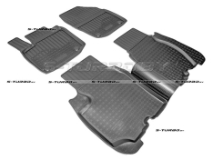 Коврики модельные полиуретановые в салон (высокий борт), 5 дв.