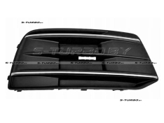 Решетка в бампер (правая) с хромом