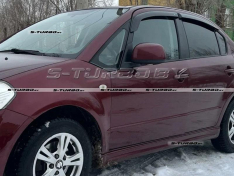 Дефлекторы окон (ветровики) клеящиеся, 4 шт