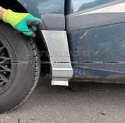 Крыло переднее (левое) нижняя часть, оцинкованная сталь, ремкомплект