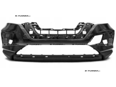 Бампер передний (черный) без отв. под омыватели, с отв. под парктроники